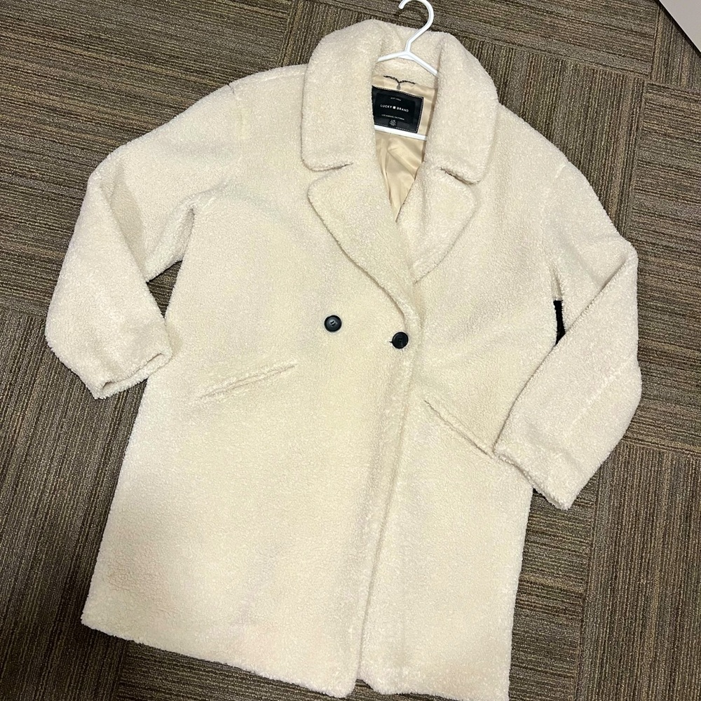 Lucky Brand Teddy Fall Coat sz L